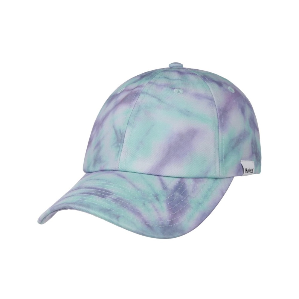 Hurley Women's W Pastel Purple and Green Tie-Dye Cap